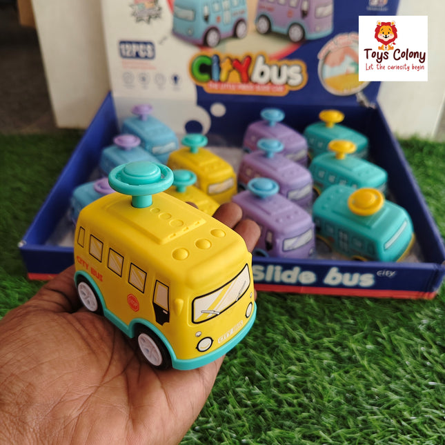 Press & Go City Bus (Pack of 1 Toy)