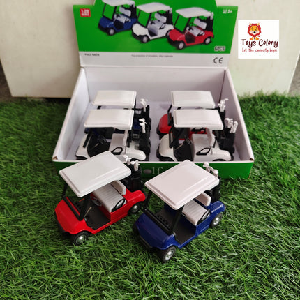 Pull Back Metal Golf Car Toy