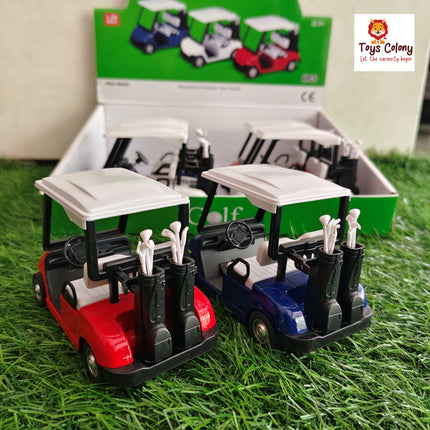 Pull Back Metal Golf Car Toy