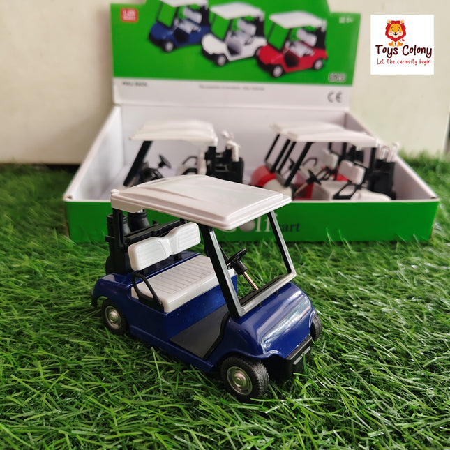 Pull Back Metal Golf Car Toy