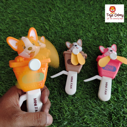 Puppy Hand Held Fan Toy