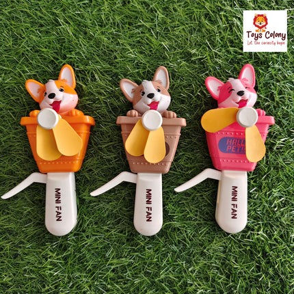 Puppy Hand Held Fan Toy