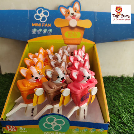 Puppy Hand Held Fan Toy