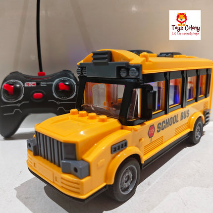 Remote Control School Bus - Rechargeable Battery