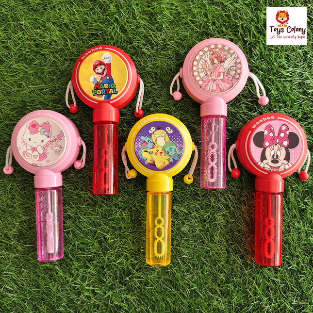 2-in-1 Damru Toy with Bubble Stick