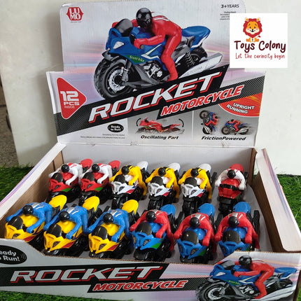 Rocket Motorcycle - Friction Powered
