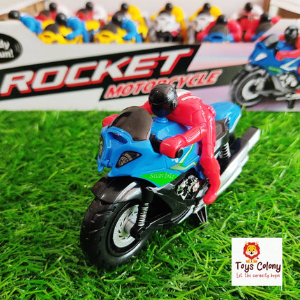Rocket Motorcycle - Friction Powered