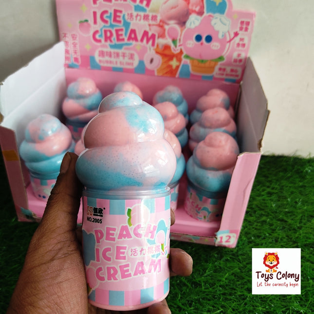 Slime Gel for Kids - Peach Ice-Cream Model