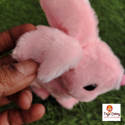 Soft Fur Jumping Rabbit with Lights