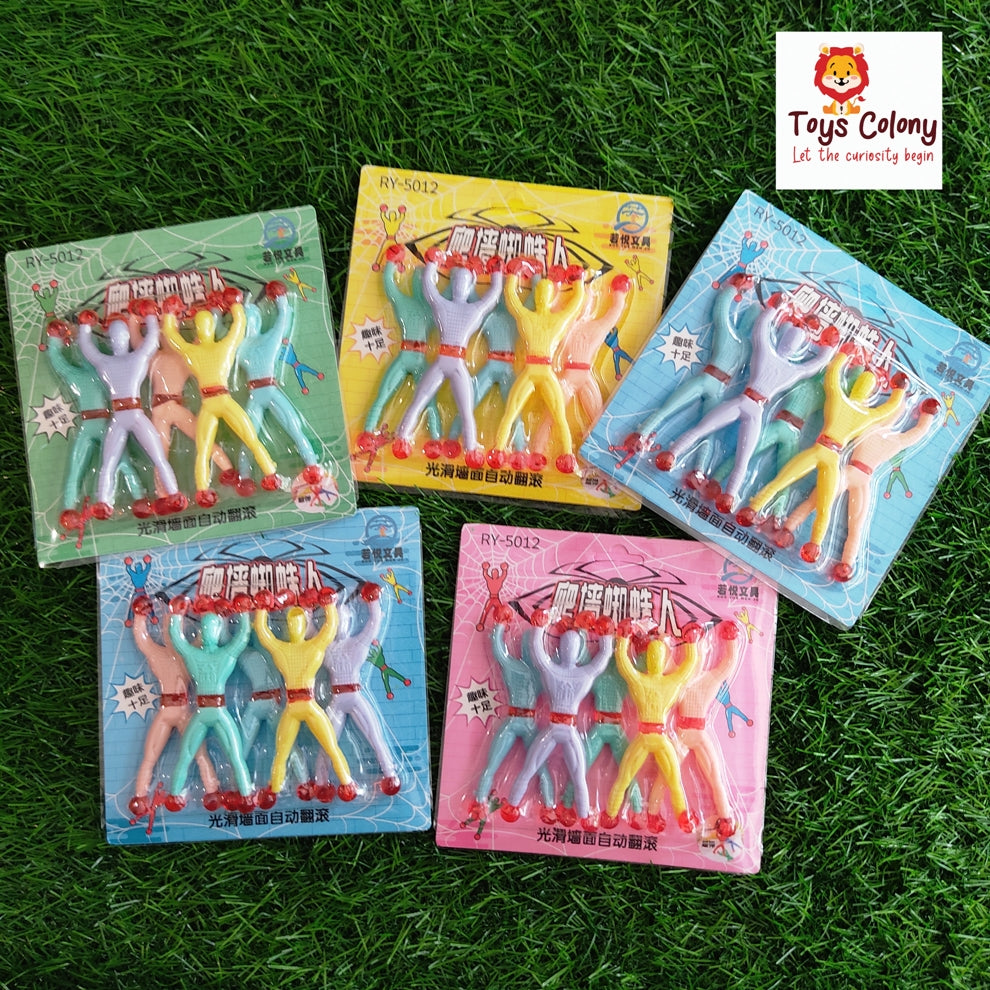 Sticky Spiderman Wall Climbing Toys (Pack of sheet)
