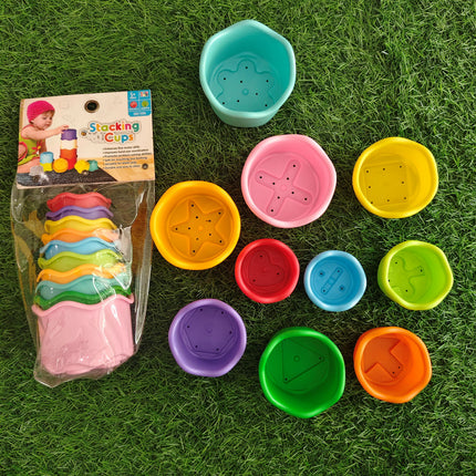 Stacking Cups - Vibrant 10 Color Cups