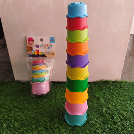 Stacking Cups - Vibrant 10 Color Cups