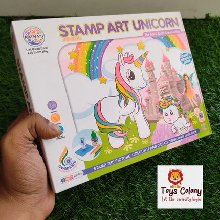 Stamp Art Unicorn