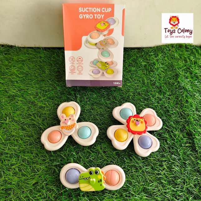 Pack of 3 Suction Spinners – Spin, Stick & Smile