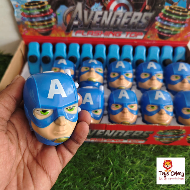 Top Spin - Captain America Model (Pack of 1 Toy)