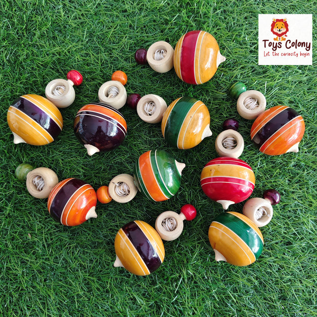 Wooden Top Spin - Round Model