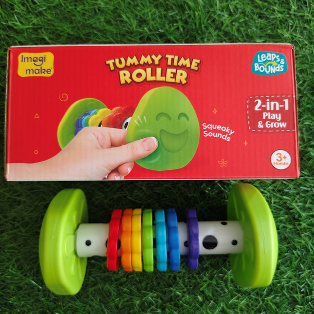 Tummy Timer Roller – 2-in-1 Play & Grow Toy