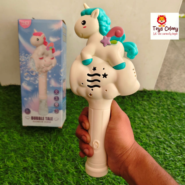 Unicorn Bubble Wand with Bubble Solution