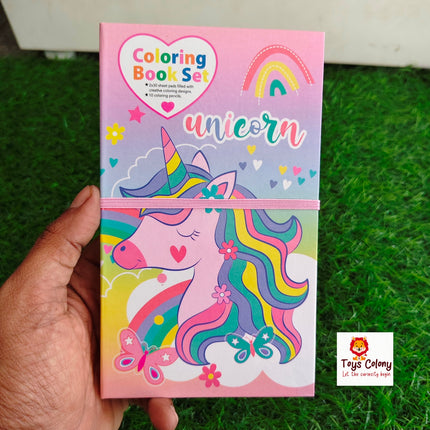 Unicorn Coloring & Scratch Book – 2-in-1 Creative Fun