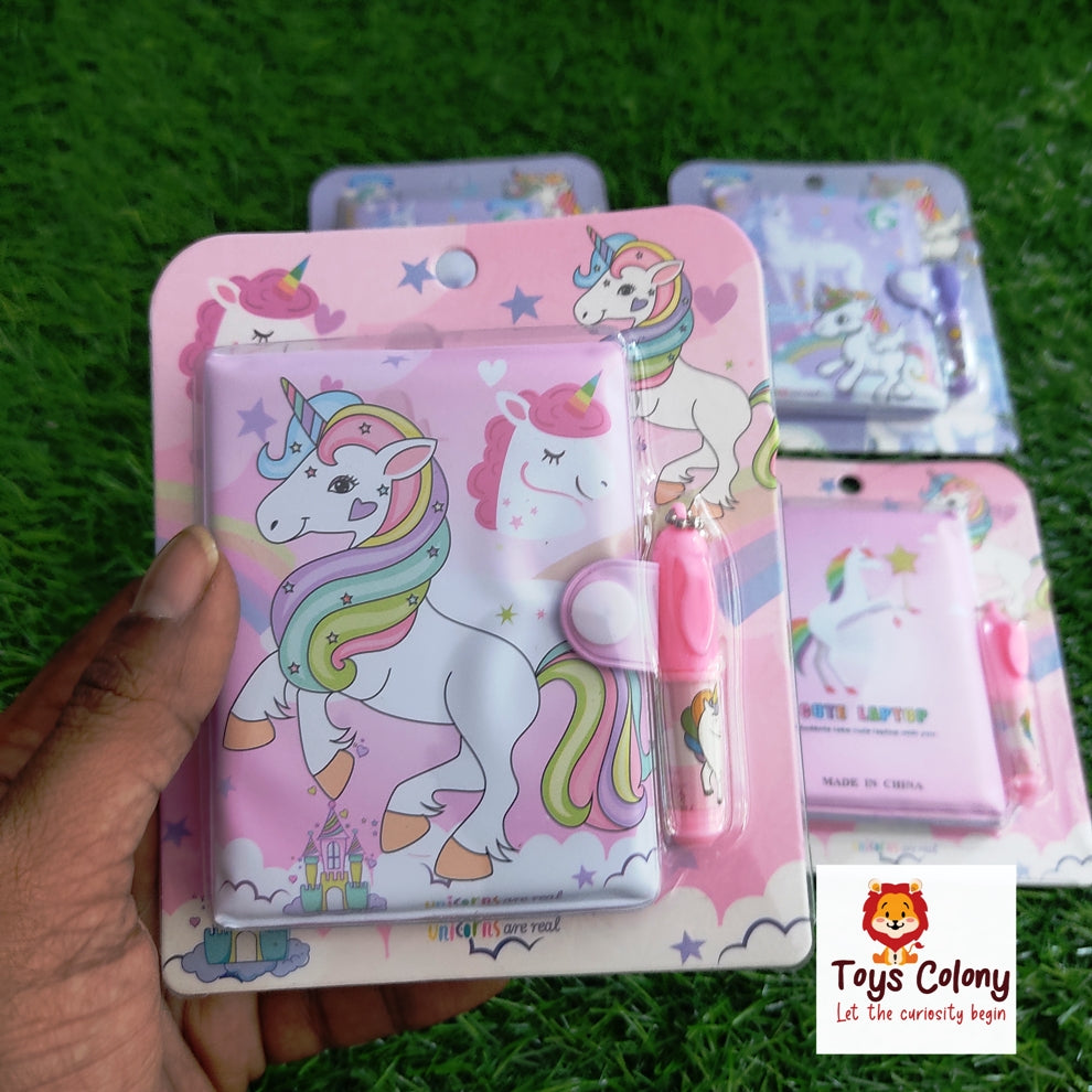 Pink Unicorn Unicorn Notepad And Pen Unicorn Diary With Pen