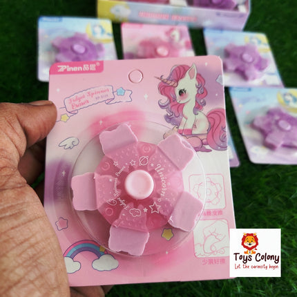 Unicorn Spinner Eraser (2 in 1 - Eraser+Spinner)