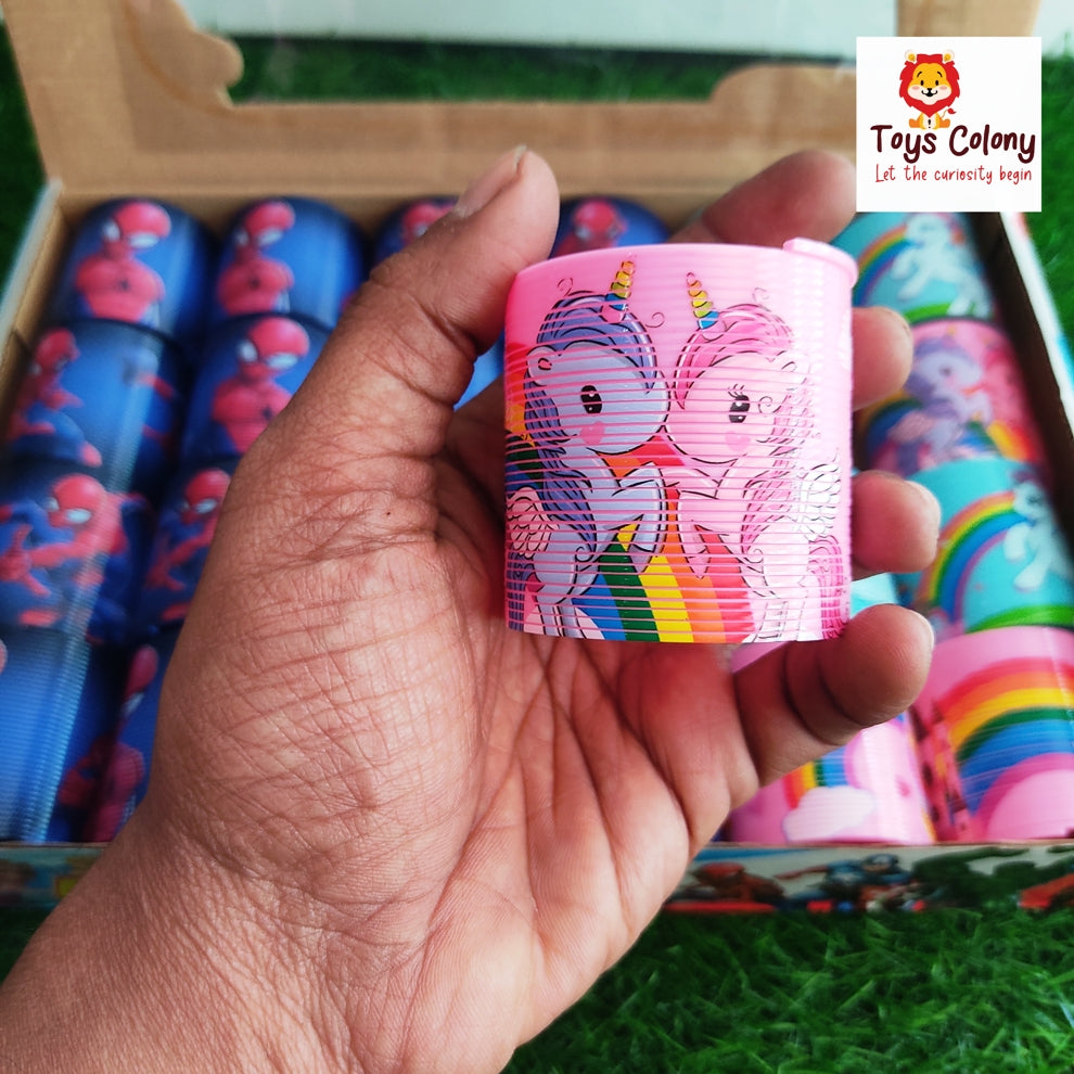Spring Edition Toy Colorful Unicorn Spring (Pack of 1 Spring Toy) – Toys Colony