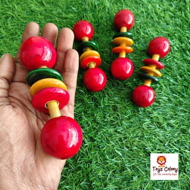 Dumbbells Rattle (Pack of 1 Toy)