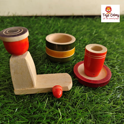 Wooden Gas Cooking Set for Kids – Pretend Play Kitchen Toy