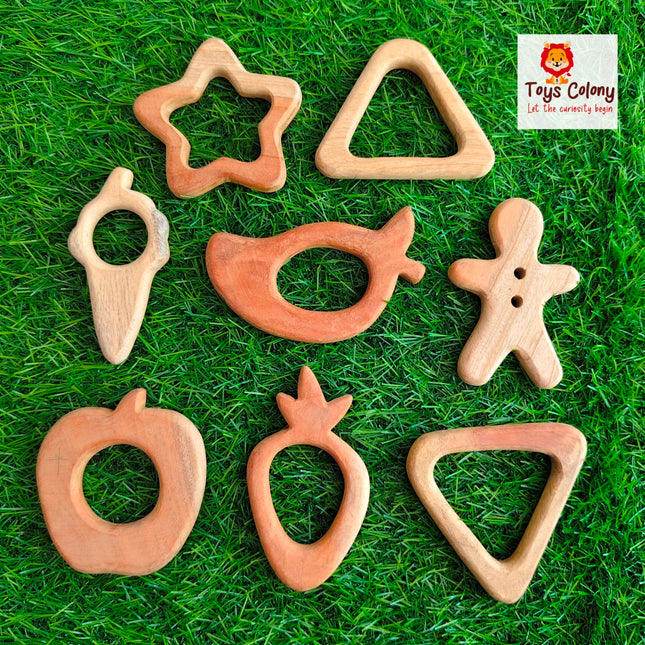 Wooden Plain Baby Teether (Pack of 1)