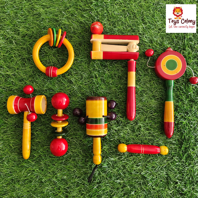 Wooden Rattles Combo Pack - 2