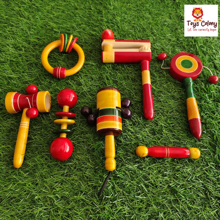 Wooden Rattles Combo Pack - 2