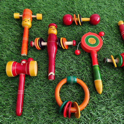 Wooden Rattles Combo Pack - 13