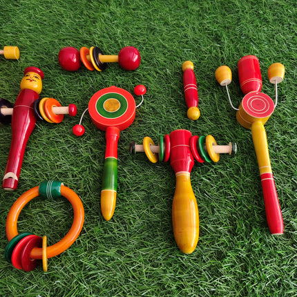 Wooden Rattles Combo Pack - 13