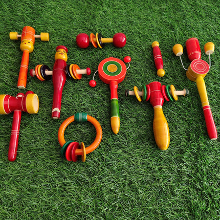 Wooden Rattles Combo Pack - 13