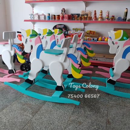Wooden Rocking Unicorn