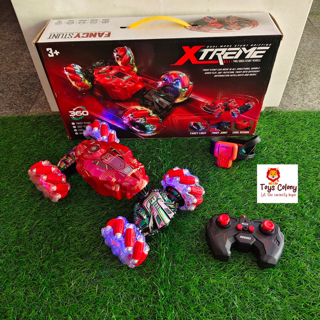 Xtreme Stunt Drift Car with Remote & Gesture Control Watch